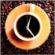 Часы настенные кофе