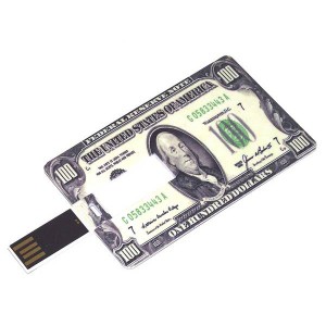 Флешка USB кредитка Platinum Credit Card 8Gb 100 долларов