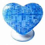 Головоломка 3D Сердце синее "Сrystal puzzle"