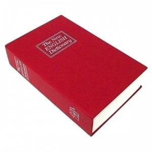 Книга сейф Английский словарь Красная средняя