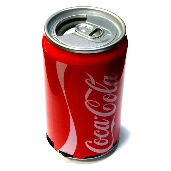 Музыкальная колонка в виде банки Coca-cola