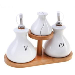 Набор для соусов и масел дерево 4 предмета