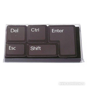 Набор магнитов в виде кнопок клавиатуры
