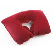 Подушка дорожная надувная красная